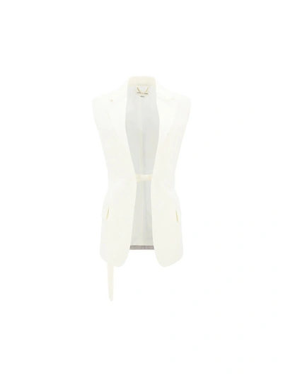Victoria Beckham Off-white Paneled Vest In 559 Off White