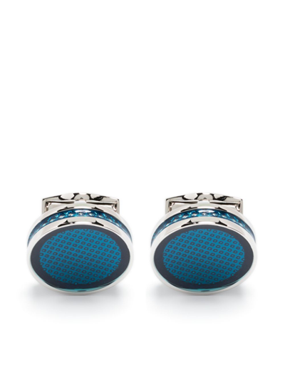 Tateossian Tablet Ice Cufflinks In Blue