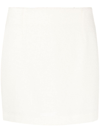 Tagliatore Fine-knit Mini Skirt In White
