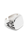 Isabel Marant Square-face Ring In Silver