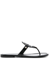 TORY BURCH MILLER CUT-OUT LEATHER FLIP-FLOPS