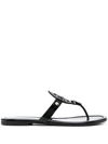 Tory Burch Miller Soft Sandal In Black