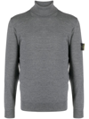 STONE ISLAND COMPASS-PATCH WOOL JUMPER