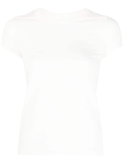 Rick Owens Short-sleeve Cotton T-shirt In White
