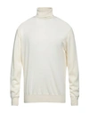 Retois Man Turtleneck Cream Size Xl Merino Wool In White