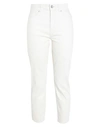 Vero Moda Woman Jeans Ivory Size 29w-30l Cotton, Elastane In White