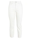 Vero Moda Woman Jeans Ivory Size 28w-30l Cotton, Elastane In White