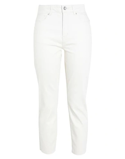 Vero Moda Woman Jeans Ivory Size 29w-30l Cotton, Elastane In White