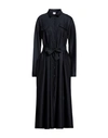 Eleonora Stasi Woman Midi Dress Midnight Blue Size 8 Polyester, Viscose, Elastane