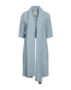 Semicouture Woman Cardigan Pastel Blue Size S/m Alpaca Wool, Wool, Acrylic, Polyamide, Elastane