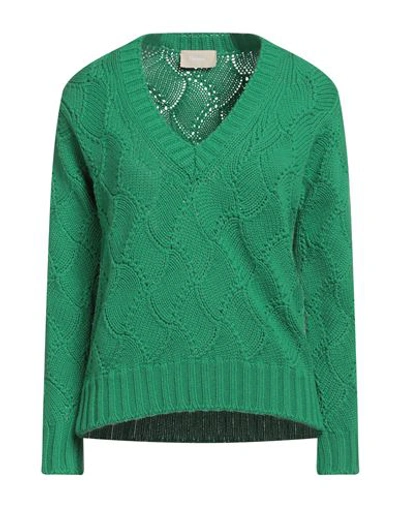 Drumohr Woman Sweater Green Size S Cashmere