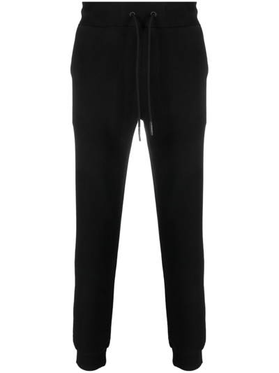 Iceberg Logo-embroidered Drawstring Track Pants In Black