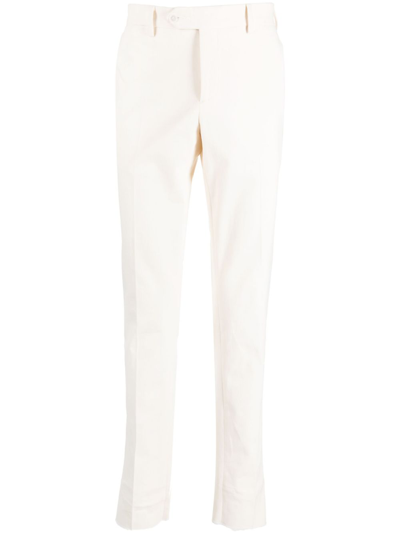 Luigi Bianchi Cotton Trousers In Cream