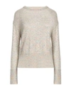 Kaos Woman Sweater Cream Size S Polyester, Polyamide, Mohair Wool, Alpaca Wool In White
