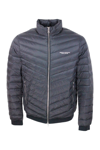 Armani Exchange Padded High-neck Zipped Jacket In Anthracite