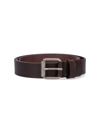 Aspesi Calfskin Buckle Belt In Brown
