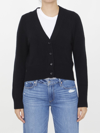 Allude Buttoned Pocket Cardigan In Black