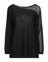 Kangra Woman Sweater Black Size 6 Cotton