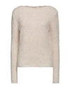 Gentryportofino Woman Sweater Beige Size 6 Alpaca Wool, Wool, Polyamide
