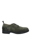Boemos Man Lace-up Shoes Dark Green Size 13 Soft Leather