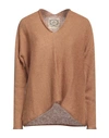 Pink Memories Woman Sweater Camel Size 4 Acrylic, Mohair Wool, Polyamide, Wool In Beige