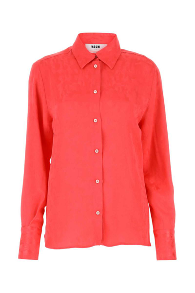 Msgm Shirts In Red