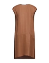 Agnona Woman Blouse Brown Size 4 Silk