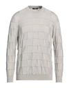 +39 Masq Man Sweater Dove Grey Size 46 Merino Wool