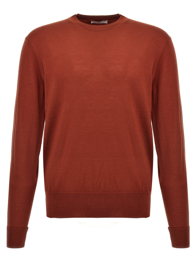 Pt01 Merino Wool Jumper In Red