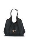 Tod's T Timeless Shopping Bag In Black