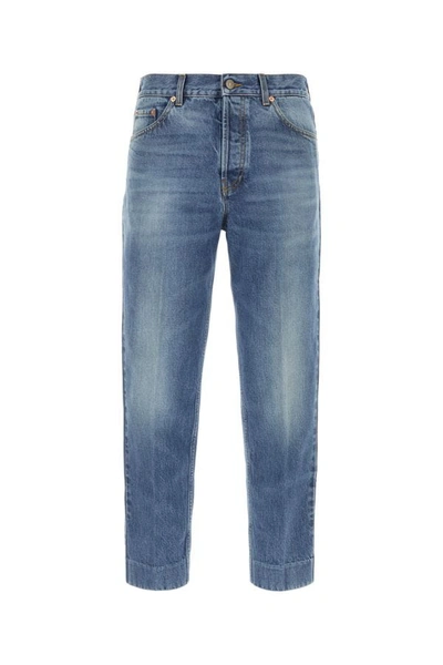 Gucci Man Denim Jeans In Blue