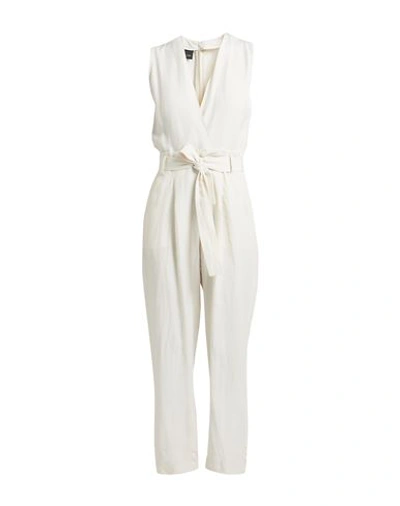 Pinko Woman Jumpsuit Ivory Size 2 Viscose, Linen In White