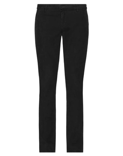 Dondup Man Pants Black Size 28 Cotton, Elastane