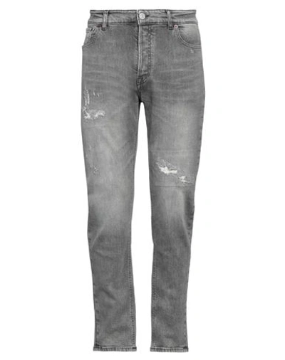 Pmds Premium Mood Denim Superior Man Jeans Grey Size 34 Cotton, Elastane