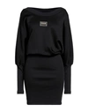 Versace Jeans Couture Black Cut-out Mini Dress In Black