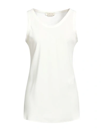 Anna Molinari Woman Top White Size 8 Acetate, Silk