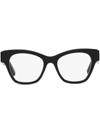 BALENCIAGA LOGO-PRINT CAT-EYE FRAME GLASSES