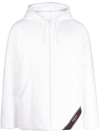 Prada Logo-print Hooded Down Jacket In Weiss
