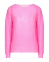 Pink Memories Woman Sweater Fuchsia Size 8 Acrylic, Mohair Wool, Polyamide, Wool