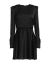 Maria Vittoria Paolillo Mvp Woman Mini Dress Black Size 8 Viscose, Elastane