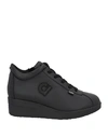 Agile By Rucoline Woman Sneakers Black Size 8 Textile Fibers In Black
