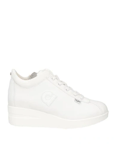 Agile By Rucoline Woman Sneakers White Size 8 Textile Fibers In White