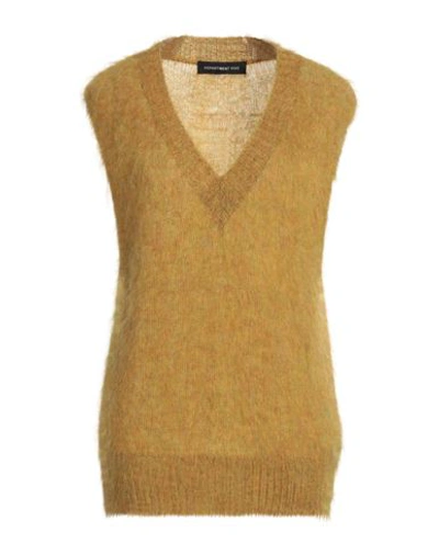 Department 5 Woman Sweater Mustard Size Xs Mohair Wool, Polyamide, Wool In Yellow
