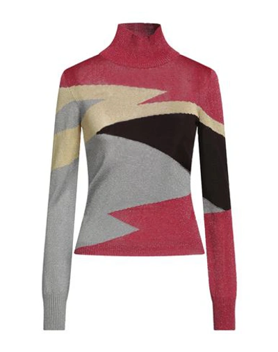 Philosophy Di Lorenzo Serafini Woman Turtleneck Magenta Size 8 Viscose, Polyester