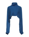 Mem.js Mem. Js Woman Turtleneck Blue Size 2 Acrylic, Polyamide, Mohair Wool, Alpaca Wool