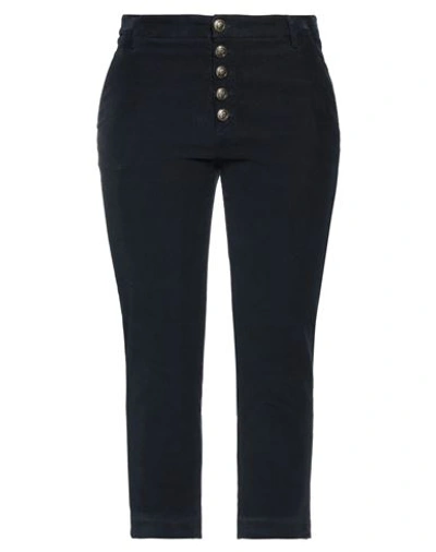 DONDUP DONDUP WOMAN PANTS MIDNIGHT BLUE SIZE 30 COTTON, LYOCELL, ELASTANE