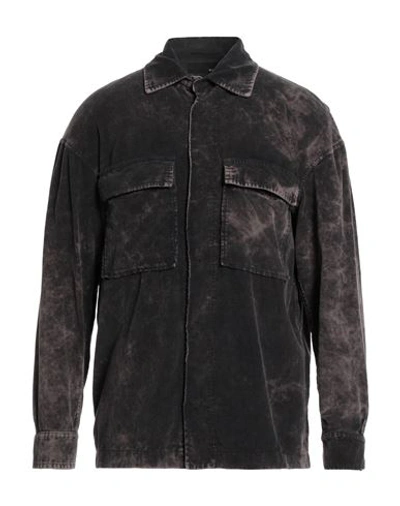 B-used Man Shirt Steel Grey Size L Cotton