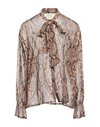 Pink Memories Woman Shirt Light Pink Size 8 Polyester In Beige