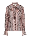 Pink Memories Woman Shirt Light Pink Size 8 Polyester