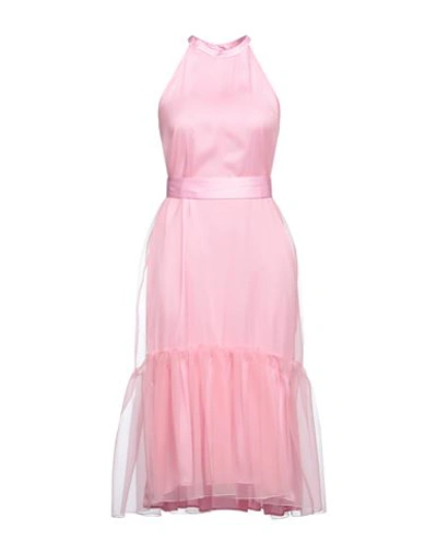 Pinko Woman Midi Dress Pink Size 2 Polyester